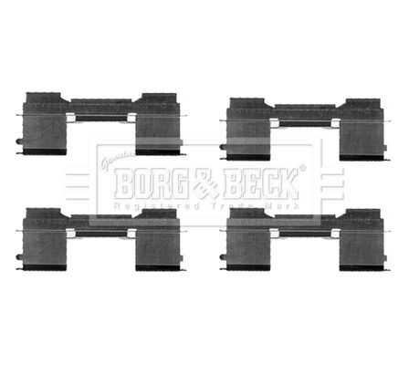 BORG & BECK Комплектующие, колодки дискового тормоза BBK1304